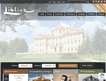 Tablet Screenshot of chateau-liblice.com